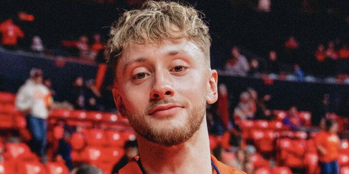 A photo of Carter Sullivan at a sports event.