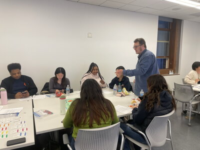 Members of the SSO playing Sociopoly