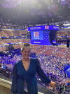 A photo of Madigan Hoffman at the 2024 Democratic National Convention