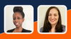 A graphic with photos of Nikel A. Bailey and Dr. Loren Henderson over an orange and blue background.