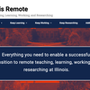 A picture of the Illinois Remote homepage.